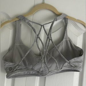 Gray Lululemon sports bra